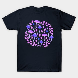 Violet purple mushrooms T-Shirt